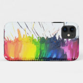 Rainbow melting crayons art iPhone 5 case (Back (Horizontal))