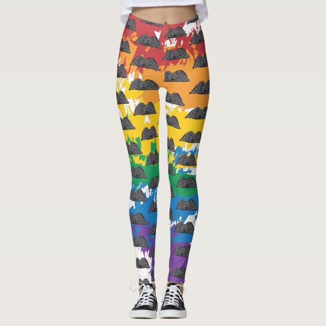 Rainbow Memento Mori Leggings (Front)