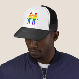 Rainbow Men Trucker Hat