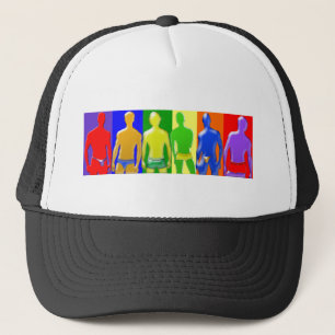 Rainbow Men Trucker Hat