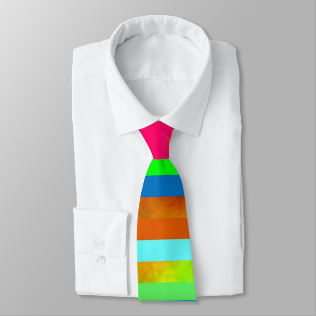 RAINBOW MEN'S NECKTIE (Tied)