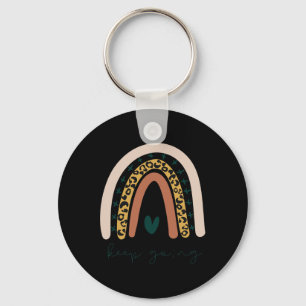 Rainbow Mental Health Semicolon Keep Going Boho Tr Key Ring