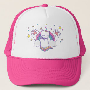 Rainbow Meowgical Caticorn Trucker Hat