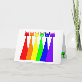 Rainbow Meows Card