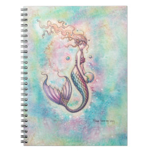 Rainbow Mermaid Fantasy Watercolor Art Notebook