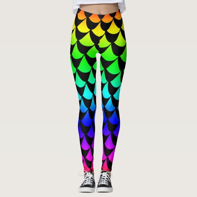 Rainbow Mermaid Leggings (Front)