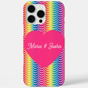 Rainbow Mermaid Pride Heart iPhone 16 Pro Max Case