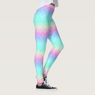 Rainbow Mermaid Scales Leggings