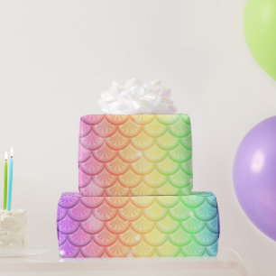 Rainbow Mermaid Scales  Wrapping Paper