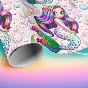 Rainbow Mermaid    Wrapping Paper