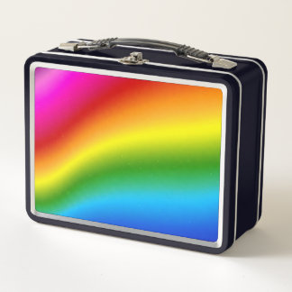 Rainbow Metal Lunch Box
