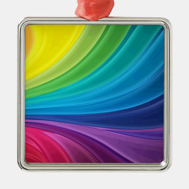 rainbow metal tree decoration (Front)