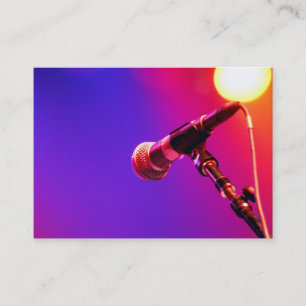 Rainbow Mic [Chubby] Business Card