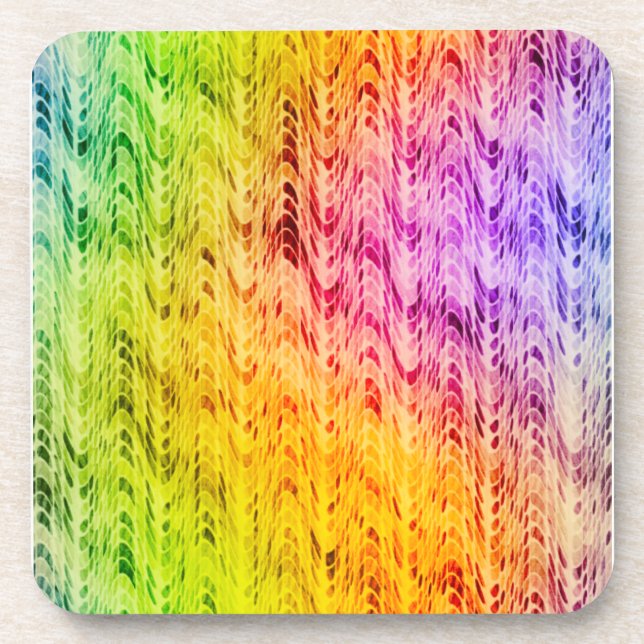 Rainbow Microwaves Coaster (Front)