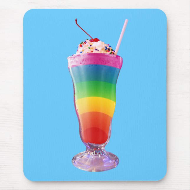 Rainbow Milkshake Mouse Mat (Front)