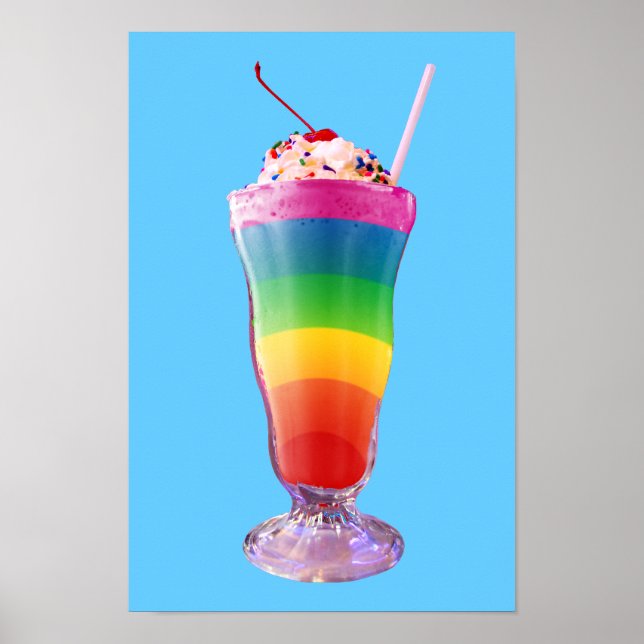 Rainbow Milkshake Poster (Front)