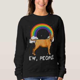 Rainbow Miniature Bull Terrier Ew People Unicorn D Sweatshirt