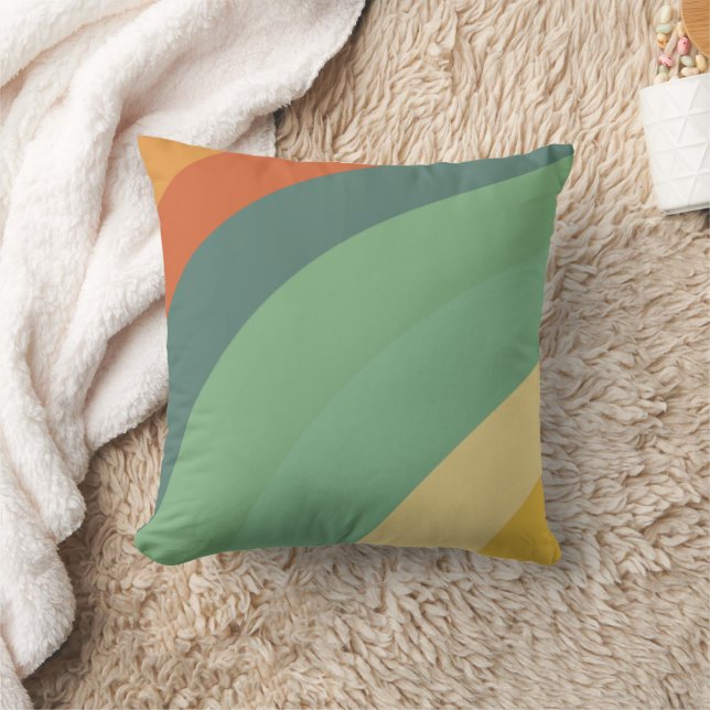 Rainbow Minimalist Stripes Handmade  Cushion (Blanket)