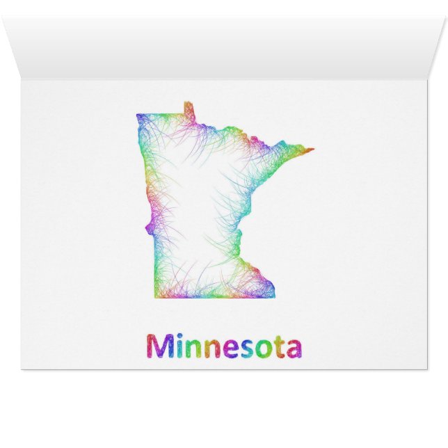 Rainbow Minnesota map (Inside Horizontal (Bottom))