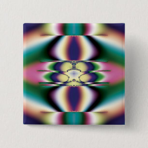 Rainbow Mirrors 15 Cm Square Badge