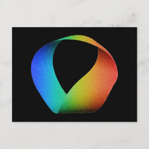 Rainbow Mobius Strip Postcard