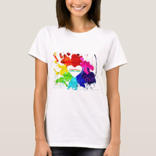 Rainbow Modern Stripe LGBT T-Shirt