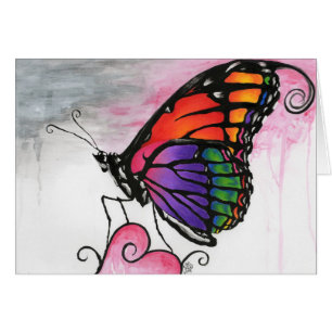 Rainbow Monarch Butterfly Original Fantasy Art