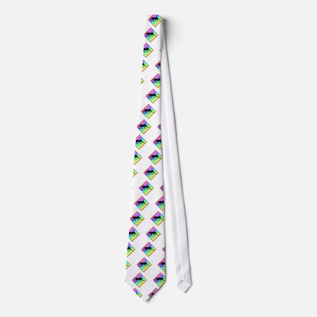 Rainbow Monkey Crossing Tie (Front)
