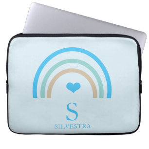 Rainbow Monogram Laptop Sleeve