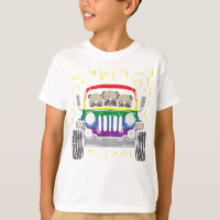 Rainbow Monster Truck Pug Dog Gay Pride LGBT Anima