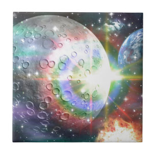 rainbow moon tile