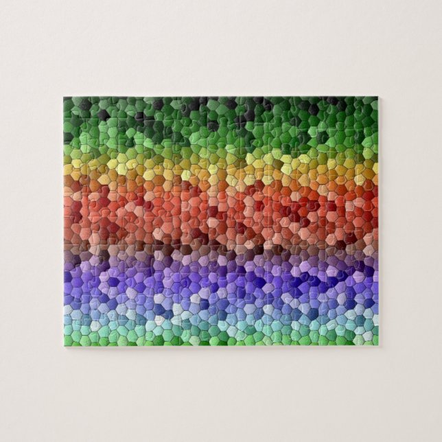 Rainbow Mosaic Jigsaw Puzzle (Horizontal)