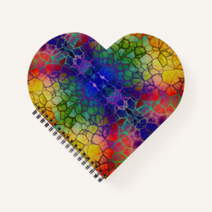 Rainbow Mosaic -Stained Glass Look Notebook