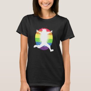Rainbow Motif Colour Cosmopolitan Art Blot T-Shirt