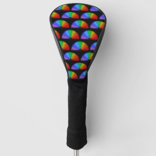 Rainbow Motif Golf Head Cover