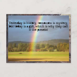 rainbow motivation... postcard