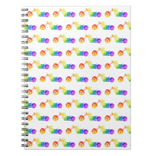 Rainbow Motorcycle Notebook