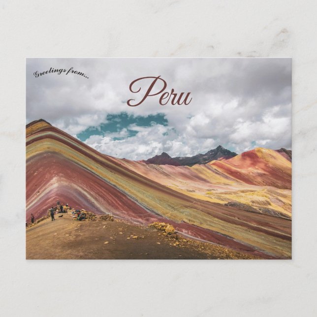 Rainbow Mountain Cusco Peru Postcard (Front)