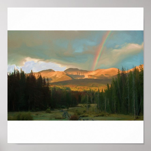 Rainbow Mountain Poster (Front)