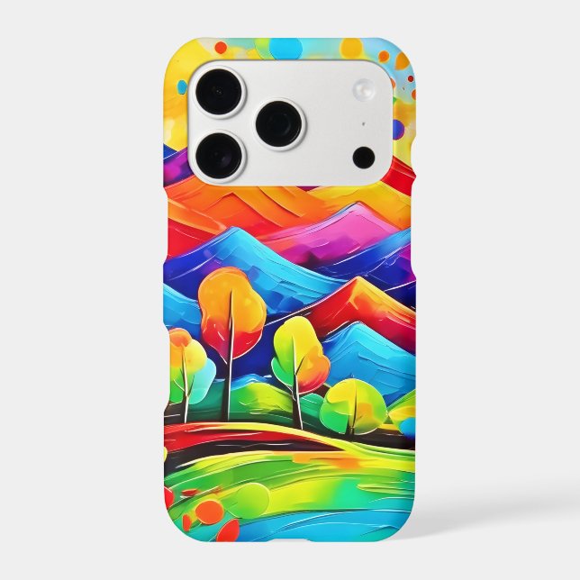 Rainbow Mountains Abstract Landscape (Back)