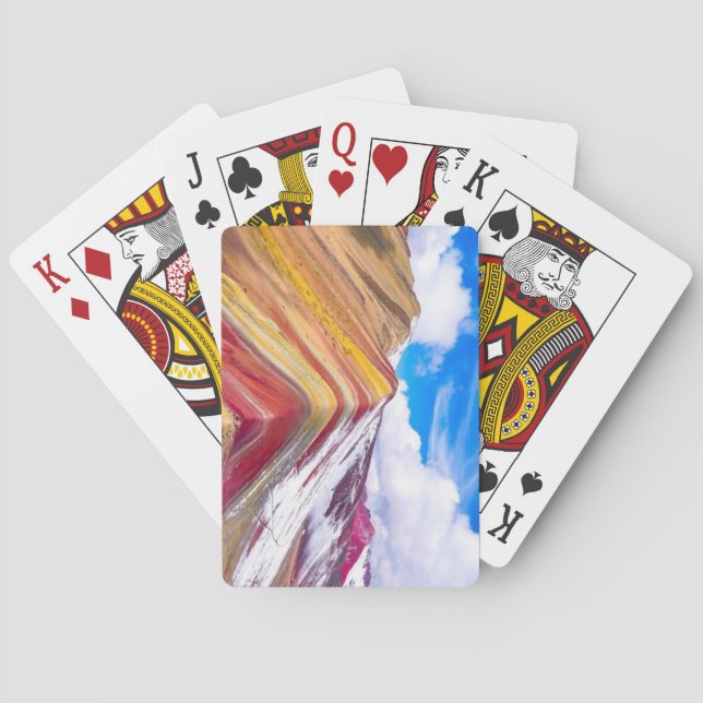 Rainbow Mountains, Peru Playing Cards (Back)