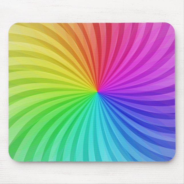 Rainbow mouse pad. mouse mat (Front)