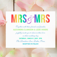 Rainbow Mrs & Mrs | Lesbian Wedding