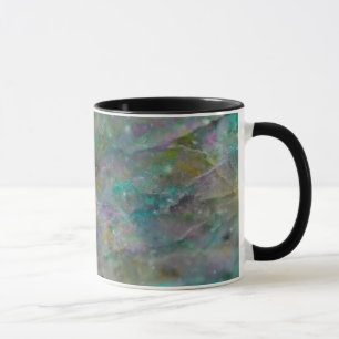 Rainbow Multi Coloured Crystal Rock Marble Mug