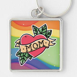 Rainbow Mum Keychain