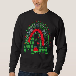 Rainbow Mum Watermelon  Summer Fruit Mother's Day  Sweatshirt