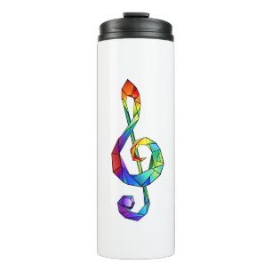 Rainbow Musical Key Thermal Tumbler