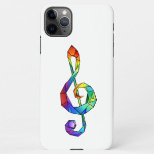 Rainbow musical key treble clef iPhone 11Pro max case