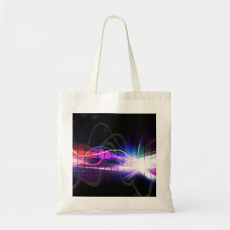 Rainbow Musical Wave Form Tote Bag