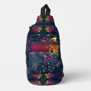 Rainbow n Butterflies Sling Bag
